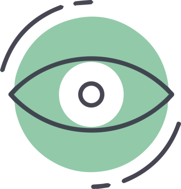 Göz simgesi vektör resmi illüstrasyonu