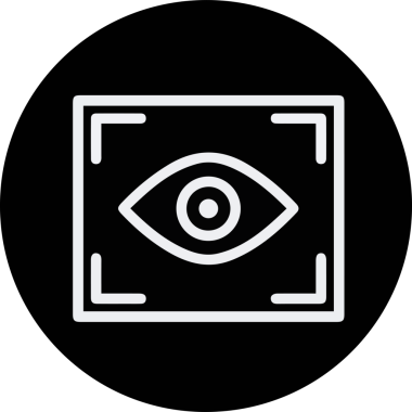 Göz simgesi vektör resmi illüstrasyonu