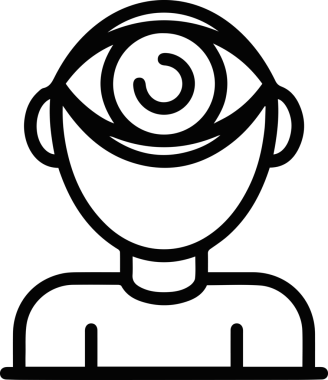 Göz simgesi vektör resmi illüstrasyonu