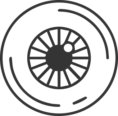 Göz simgesi vektör resmi illüstrasyonu