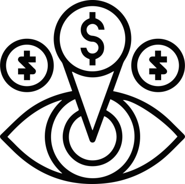 Göz simgesi vektör resmi illüstrasyonu