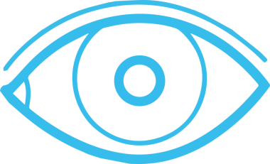 Göz simgesi vektör resmi illüstrasyonu