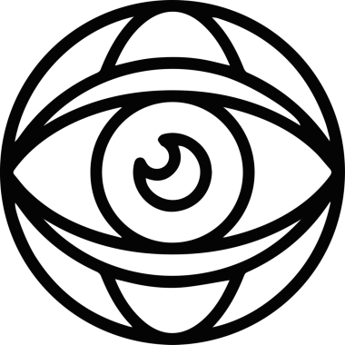 Göz simgesi vektör resmi illüstrasyonu