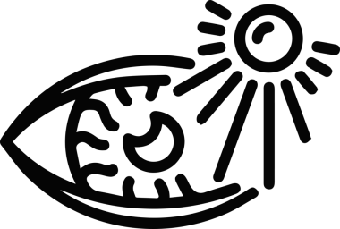 Göz simgesi vektör resmi illüstrasyonu