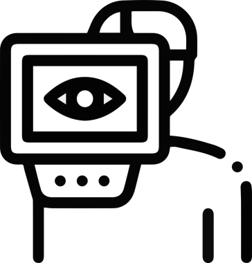 Göz simgesi vektör resmi illüstrasyonu