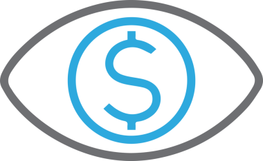 Göz simgesi vektör resmi illüstrasyonu