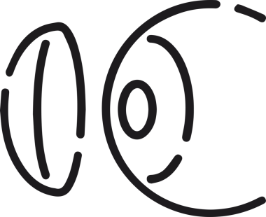 Göz simgesi vektör resmi illüstrasyonu