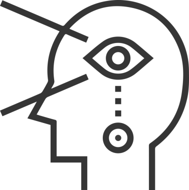 Göz simgesi vektör resmi illüstrasyonu