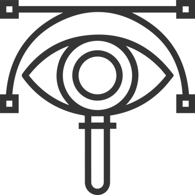 Göz simgesi vektör resmi illüstrasyonu