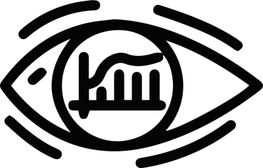 Göz simgesi vektör resmi illüstrasyonu