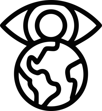 Göz simgesi vektör resmi illüstrasyonu