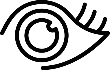 Göz simgesi vektör resmi illüstrasyonu