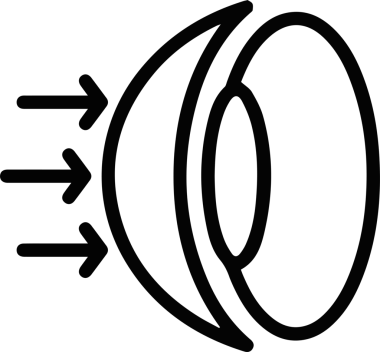 Göz simgesi vektör resmi illüstrasyonu