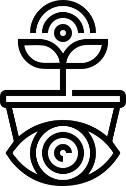 Göz simgesi vektör resmi illüstrasyonu