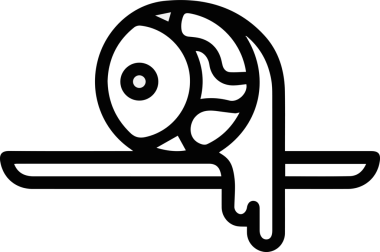 Göz simgesi vektör resmi illüstrasyonu