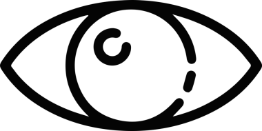 Göz simgesi vektör resmi illüstrasyonu