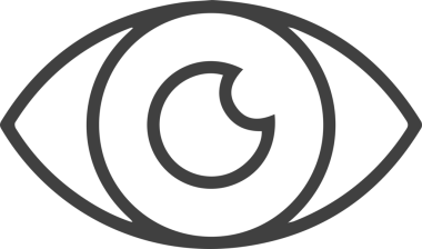 Göz simgesi vektör resmi illüstrasyonu