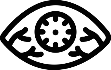 Göz simgesi vektör resmi illüstrasyonu