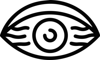 Göz simgesi vektör resmi illüstrasyonu