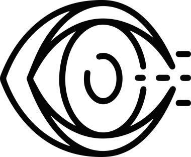 Göz simgesi vektör resmi illüstrasyonu