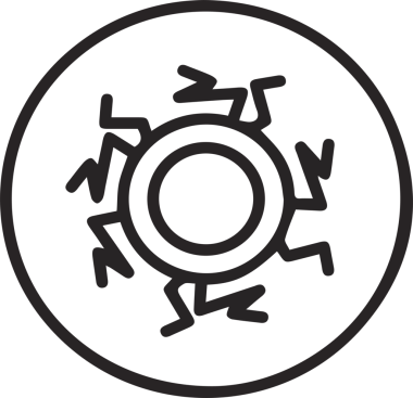 Göz simgesi vektör resmi illüstrasyonu