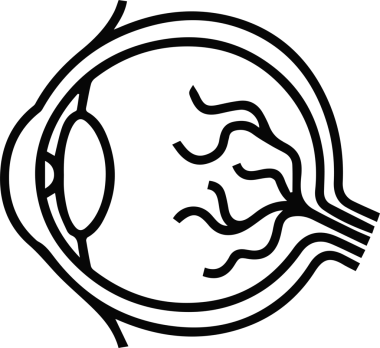 Göz simgesi vektör resmi illüstrasyonu