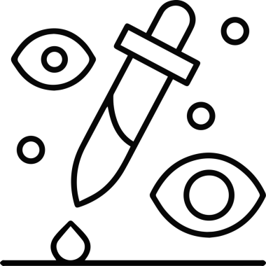 Göz simgesi vektör resmi illüstrasyonu