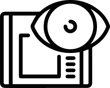 Göz simgesi vektör resmi illüstrasyonu