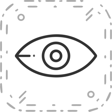 Göz simgesi vektör resmi illüstrasyonu