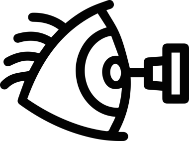 Göz simgesi vektör resmi illüstrasyonu