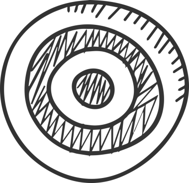 Göz simgesi vektör resmi illüstrasyonu
