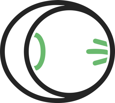 Göz simgesi vektör resmi illüstrasyonu