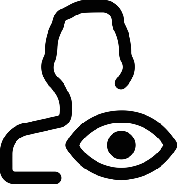 Göz simgesi vektör resmi illüstrasyonu