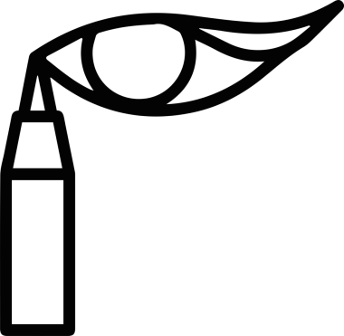 Göz simgesi vektör resmi illüstrasyonu