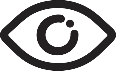 Göz simgesi vektör resmi illüstrasyonu