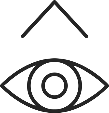 Göz simgesi vektör resmi illüstrasyonu