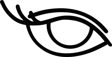 Göz simgesi vektör resmi illüstrasyonu