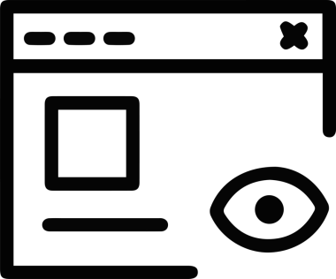 Göz simgesi vektör resmi illüstrasyonu