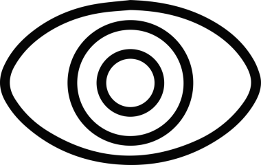 Göz simgesi vektör resmi illüstrasyonu