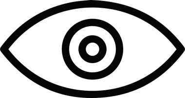 Göz simgesi vektör resmi illüstrasyonu