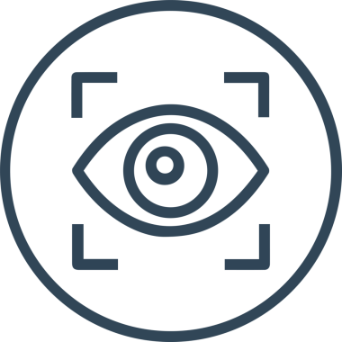 Göz simgesi vektör resmi illüstrasyonu