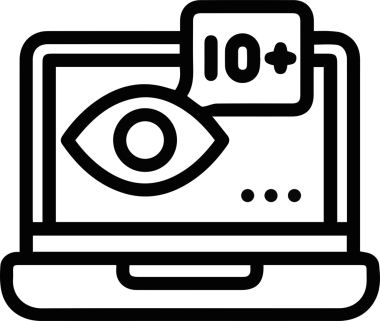 Göz simgesi vektör resmi illüstrasyonu