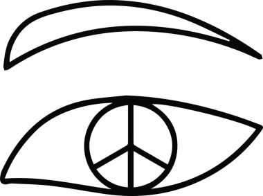 Göz simgesi vektör resmi illüstrasyonu