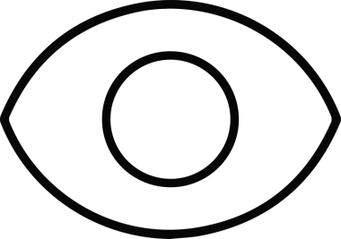 Göz simgesi vektör resmi illüstrasyonu