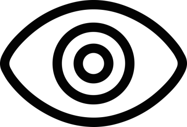 Göz simgesi vektör resmi illüstrasyonu