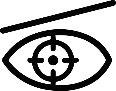 Göz simgesi vektör resmi illüstrasyonu