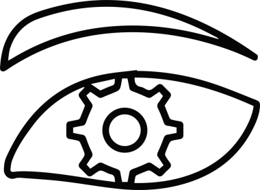 Göz simgesi vektör resmi illüstrasyonu