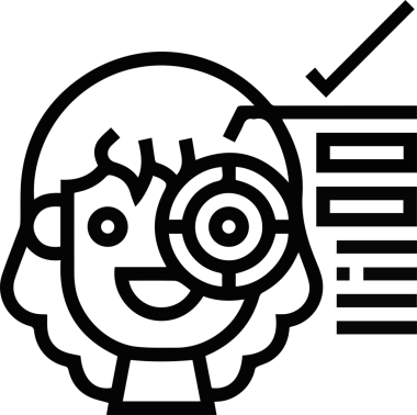 Göz simgesi vektör resmi illüstrasyonu