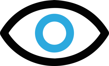 Göz simgesi vektör resmi illüstrasyonu