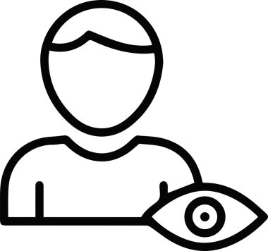 Göz simgesi vektör resmi illüstrasyonu